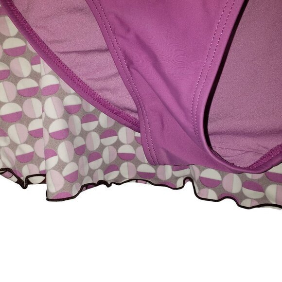 Athleta Skort Purple‎ Brown Geometric Womens Size XL Pre-Owned - Picture 8 of 13